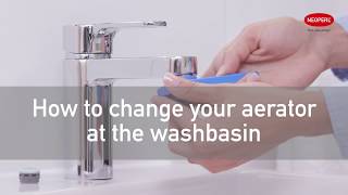 How to change your washbasin faucet aerator