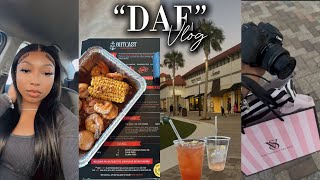 DAE VLOG: SPEND THE DAY WITH ME IM DESTIN FL🏝️ *SEAFOOD BOIL, VS SHOPPING & MORE| Shalaya Dae