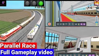 Indian local train simulator train coupling parallel race