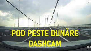 Filmare Dashcam Trecere Pod Suspendat peste Dunăre, La câteva ore de la inaugurare