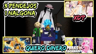 Youtubers Hambreados, XD?, Dragon Ball Abridged - 3 Pendejos En Roblox Y Mapa de Terror xd