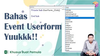 Bahas Tuntas Event Userform VBA Excel