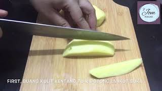 Buat Kentang Goreng Ala Potato Wedges  !