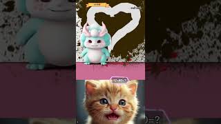 Blue Dino || I Love You♥️❣️||  #trollcat3 #catvideos #trollcat #catlover  #short #lovestory