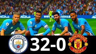 MESSI, RONALDO, MBAPPE, NEYMAR, ALL STARS | MAN CITY 32-0 MAN UNITED