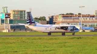 RAF Avia Airlines Antonov An-26B YL-RAB depature at Bremen 30.09.2015