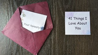 41 reasons I love you | virtual birthday gift for boyfriend/girlfriend