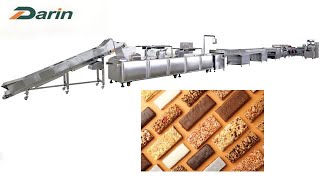 How It's Made Protein Bar/Energy Bar Making Machine/Protein Bar Cutting Machine