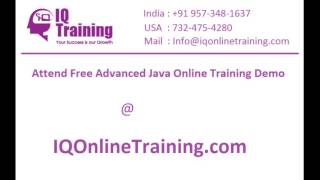 Best Advanced Java Online Training Center