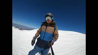 Snowboarding, Sierra Nevada, Granada Spain 12th March 2024