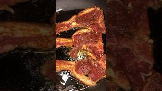 Fried Lamb Chops🥩 #shorts #youtubechamps #lambchops #meat #grilled #friedmeat #food #foodie #sub