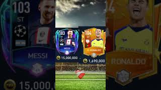 Messi and Ronaldo card evolution #footballsoccer #fifamobile #messi #ronaldo