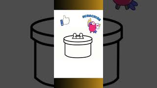 How to Draw and color cute GIFT BOX SuperEasy for begineers  #trending #viral #short #art #shorts