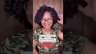 Flexi Rod Set On Natural Hair #youtubeshorts #shorts