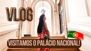 (VLOG) - Almoçamos em um restaurante de frente para o palácio Nacional de Mafra 🤩🇵🇹