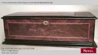 French Antique Music Box Regence Scientific and Mechanical