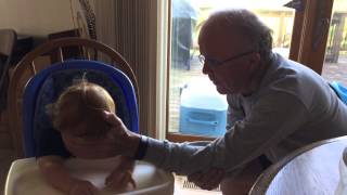 Eli and grandpa J peekaboo