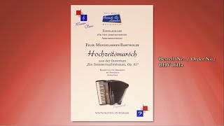 16114, Hochzeitsmarsch Einzeltitel Akkordeon von Felix Mendelssohn-Bartholdy