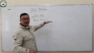 Political Science (12 Arts)Chief Minister by Sri Dipen Tamang