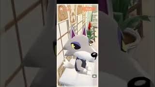 Kissing Fang in Animal Crossing Pocket Camp AR/VR Part 1/2