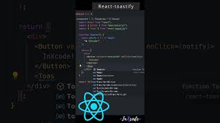 Notification | React-toastify 🚨 #shots #short