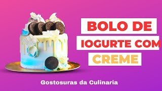 Bolo de Iogurte com Creme ! Uma Deliciosa Opção com Apenas 4 Ingredientes !