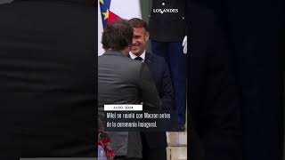 Javier Milei se reunió este viernes con su par de Francia, Emmanuel Macron.