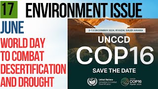 World day combat to desertification and drought| unccd| environment issues