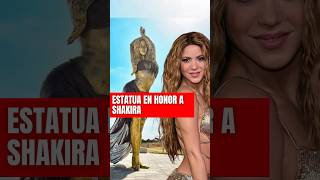 Revelan la nueva estatua de Shakira en Colombia y así fue su reacción