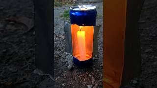 SURVIVAL Bushcraft Skills: Lifehack with Candle 🔥 #camping #survival #bushcraft #outdoors #lifehack