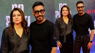 Ajay Devgan And Kajol Twinning Together At Her New Movie Do Patti Screening