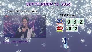 [LIVE] PCSO 2:00 PM DRAW - SEPTEMBER 15, 2024 LOTTO RESULTS