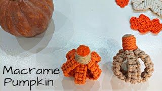 DIY Easiest Macrame pumpkin 🎃 | Macrame Halloween pumpkin| Macrame autumn decor |Macrame Fall decor