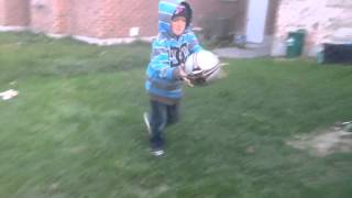 My sister had to do the video but pls like and subscribe to me that is me throwing balls