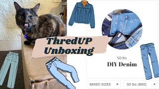 A Huge BOLO Brand!! 50lbs of Denim for $66 - An Honest Review of a 50lb Denim ThredUP Rescue Box