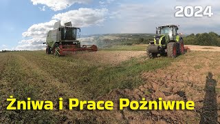 Żniwa i Prace pożniwne 2024 ✔ Owies pod kose ✔ Claasy w akcji ✔