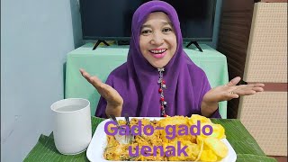 Gado -gado pedas dan enak // makan pakai lontong maknyus 👍💪❤️