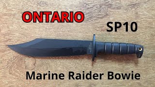 Нож Ontario SP 10 Marine Raider Bowie — сочетание прочности и функциональности.