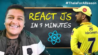 React JS in 7 Minutes (in Hindi)