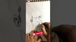 How to draw side face portrait sketch | #365dayschallenge Day299 #dailysketch