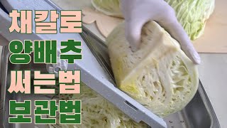 양배추 채 썰어서 이렇게 보관하면 2주가 지나도 싱싱해요😳