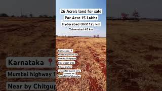 26 Acre’s land for sale #karnataka #zaheerabad #chitguppa #humnabad #agriculturelandforsale #nirna