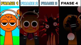 Phase 1 VS Phase 2 VS Phase 3 VS Phase 4 in Incredibox Sprunki