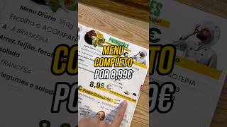 Menu por 8,99€ no Minho Center