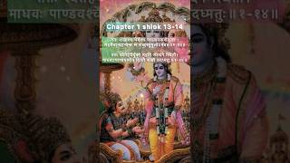 Gita lessons. Chapter 1 shlok 13-14 |Krishn Sada Sahayate| #krishna #gita #viral #motivation #short