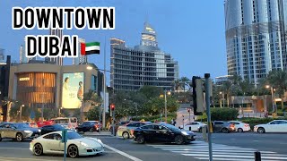 Downtown Dubai Walk | 4K | Beautiful Tourists Attraction