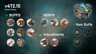 ARK SOTF PATCH 472.10 - MORE STAG NERFS