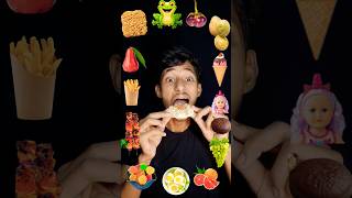 Emoji Food Eating Challenge🥵||Maggi  noodles,🍜 Potato,🥔 Choco,🍫,🐸🍟🍇🍳🍧||#shorts #food #mukbang