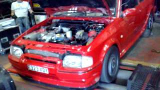 my 227bhp series 2 rs turbo at RED DOT on dyno