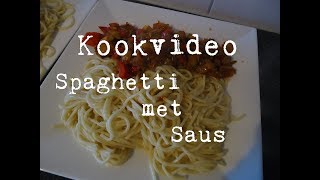 Kookvideo | Spaghetti met Saus